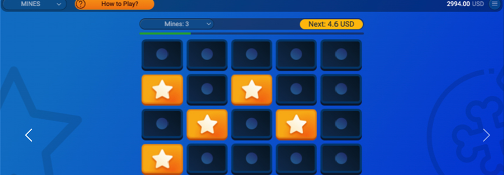 Mines game play