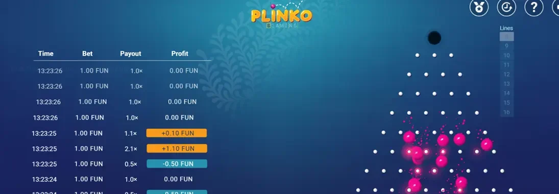 Plinko game